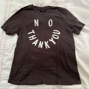 No Thank You Smiley Face Tshirt